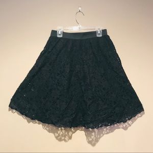 Black lace skirt